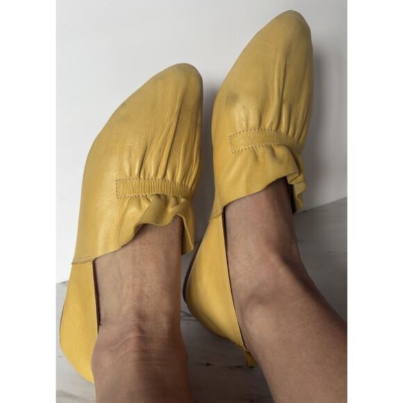 Sheridan Mia Darby Flat Yellow EU 42 / US 11 Buttery Soft Leather, D’Orsay Chic - Picture 11 of 12